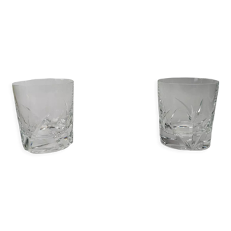 2 whisky glasses in Sèvres crystal