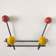 Coat rack 4 patères balls colors 1950
