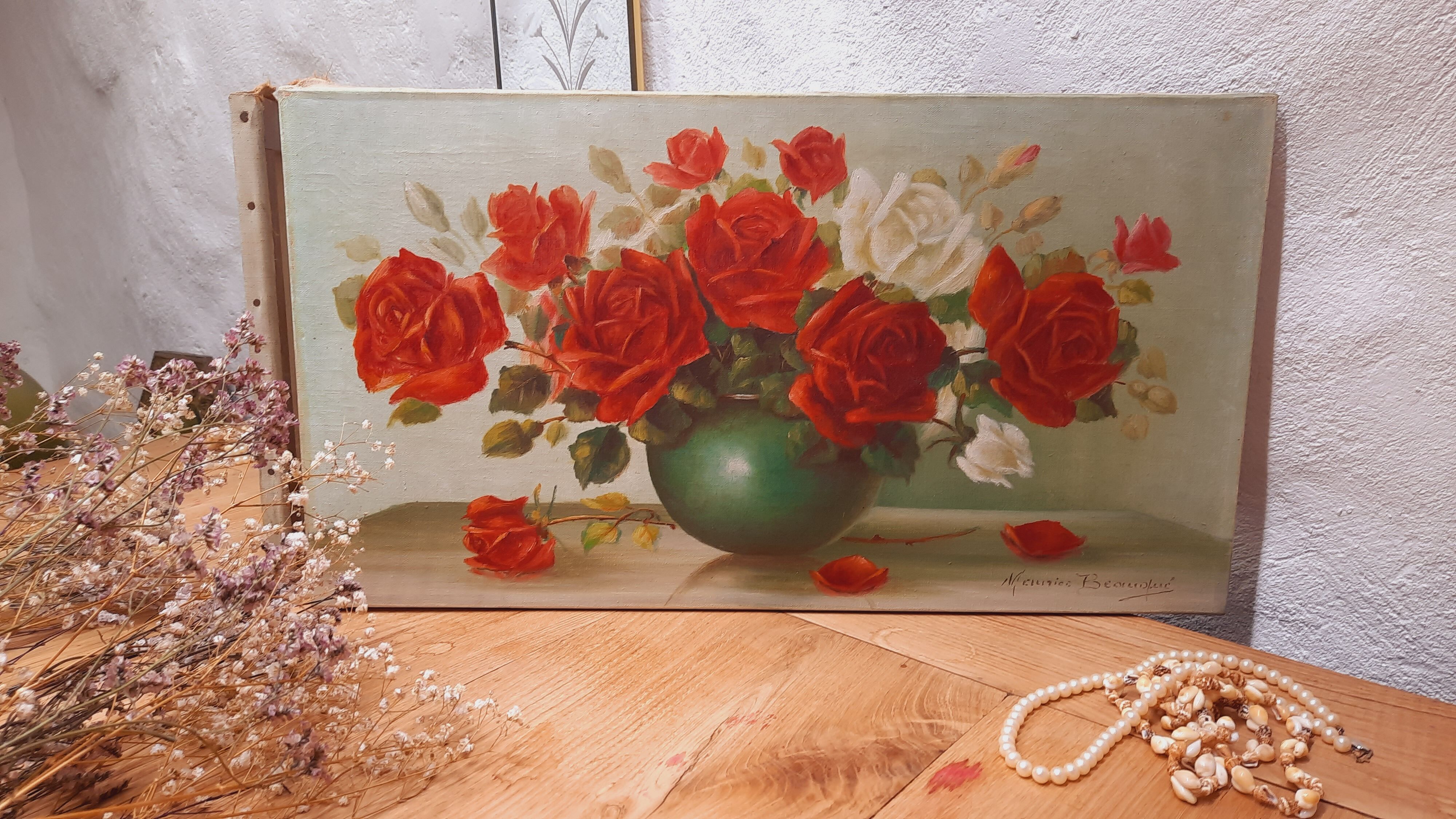 Still life bouquet of roses