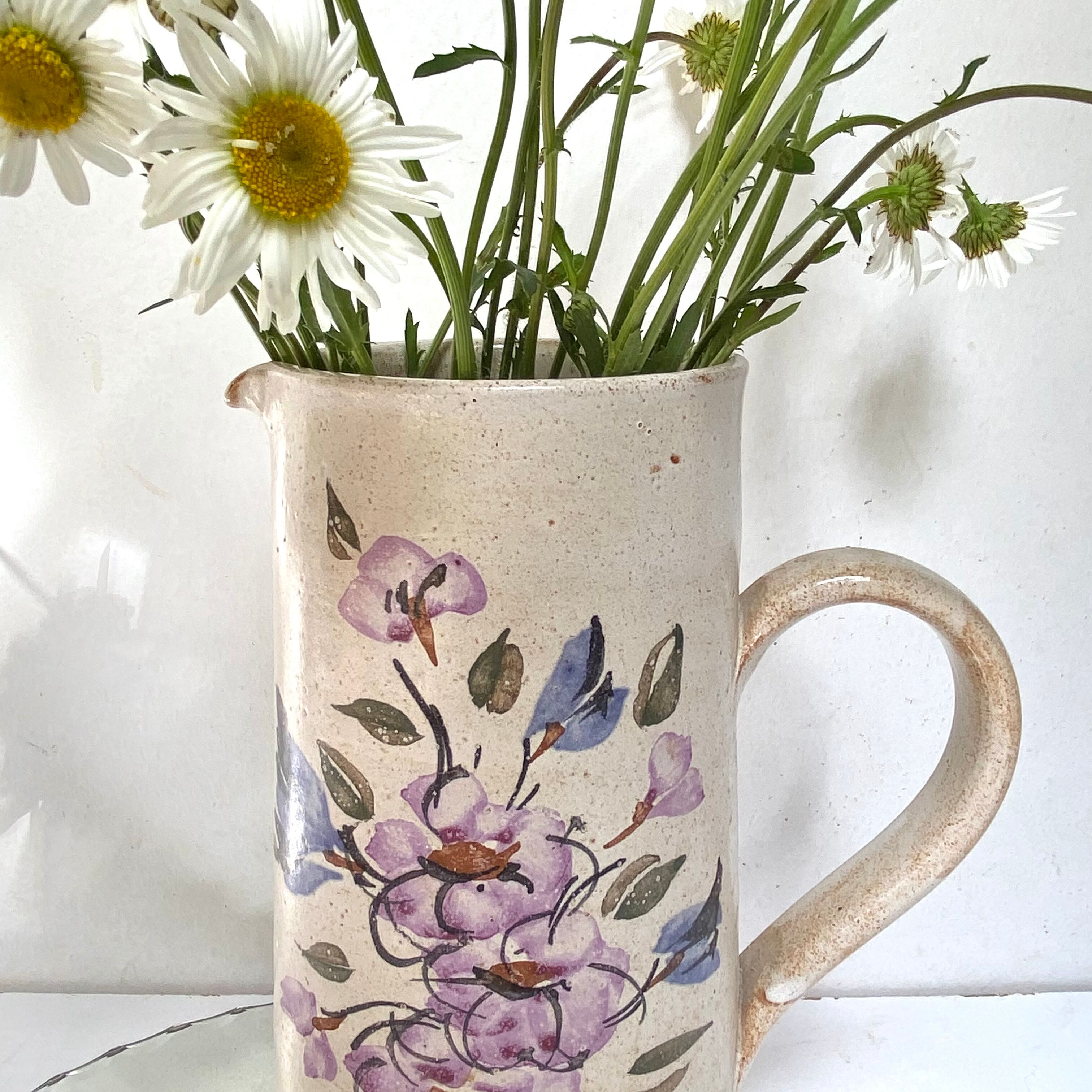 Vintage stoneware pitcher