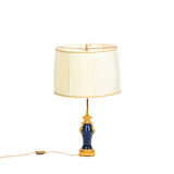 Porcelain and bronze lamp, circa 1880