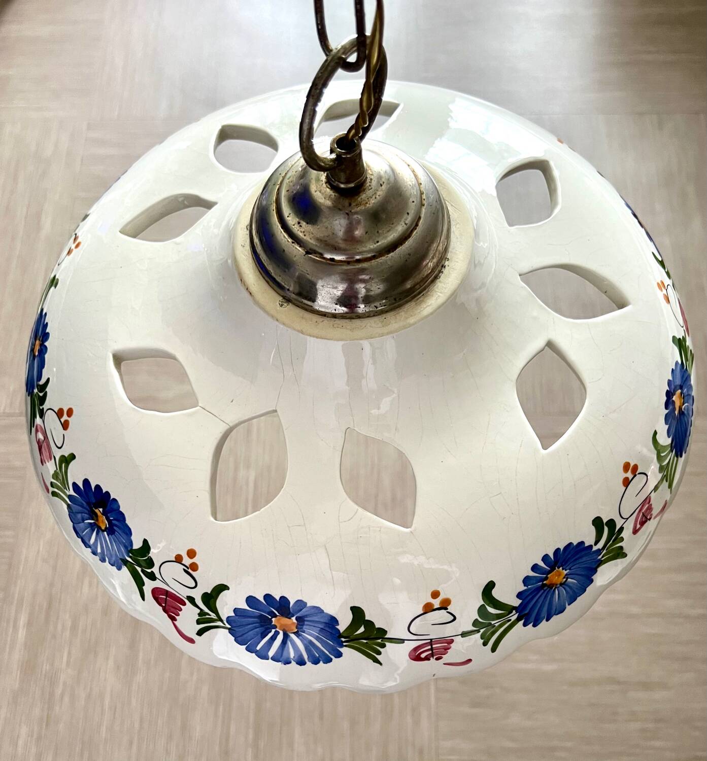 Ceramic/earthenware chandelier