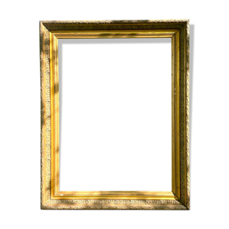 large molded frame gilded wood and stucco