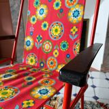 70' flowered folding chair