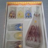 New carafe and glasses set, Champagne glassware from Reims, 1950s