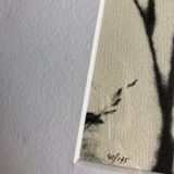 Framed lithograph - extract from the notebook "Les Natugraphies" - Albert de Visscher