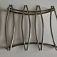 Modernist silver-plated metal trivet, hallmarked 1960