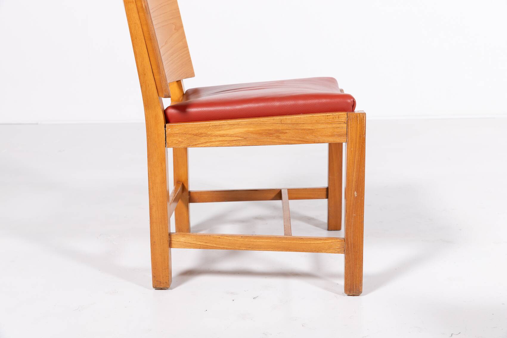 Set of 4 Vintage Architectural Danish chairs
