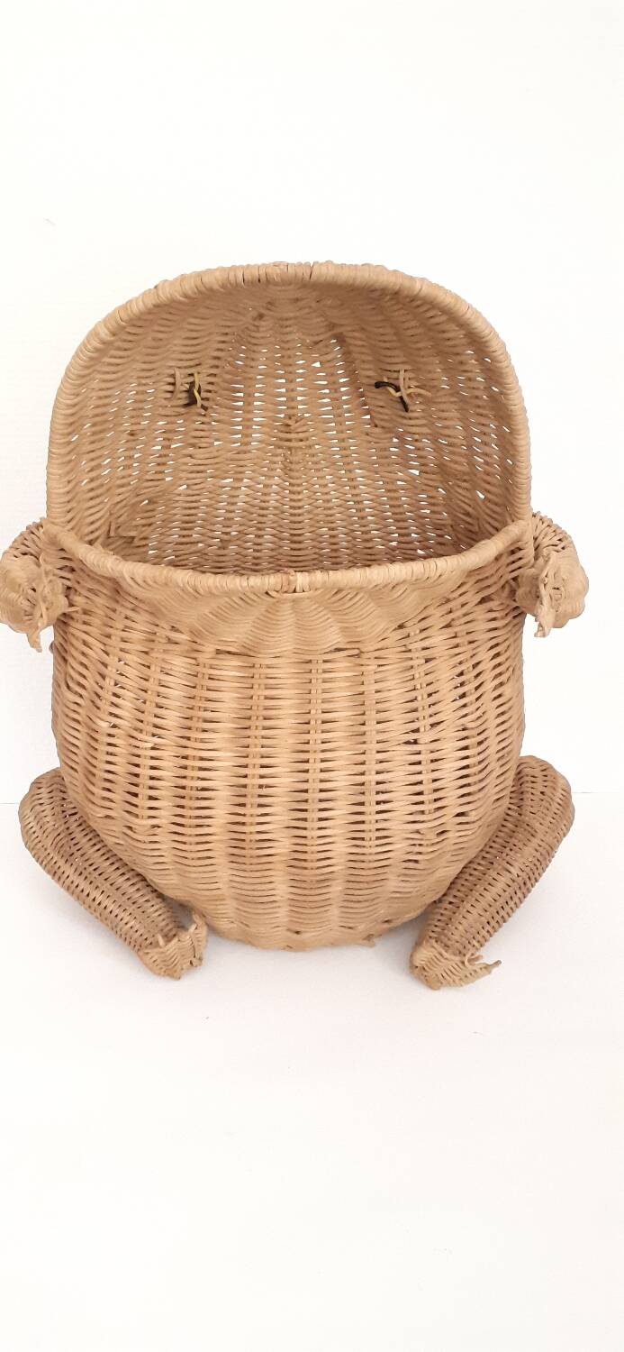 Rattan frog Olivier Cajan, 1970