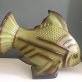 Large vintage ceramic fish in the style of Lejan