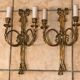 Paire d’appliques en bronze