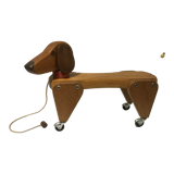 Wooden dog to pull