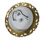 Massive - Hollywood Regency style - brass - glass - 1970s