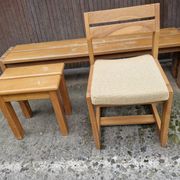 Maison regain set of 3 pieces in solid elm from the 70s and 80s.