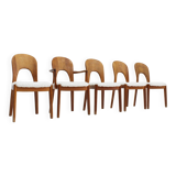 Vintage Danish Dining Chairs by Niels Koefoed 1960s, Set of 5