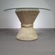 Retro Vintage Sheaf Of Wheat Bamboe dining table By Mcguire America Wide 122 Height 72 cm