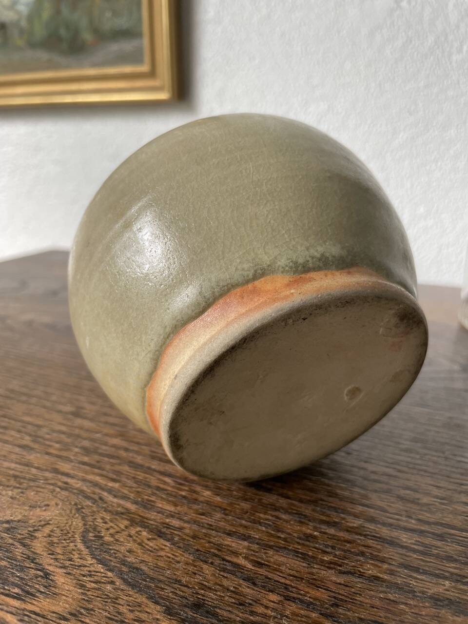 Small glazed ceramic vase