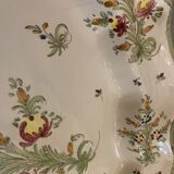 Polychrome earthenware dish signed large model