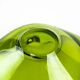 Holmegaard glass platter in olive green, organic form, Danish design, 1970s