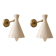 Pairs of wall sconces in Italian style from the 1950s.