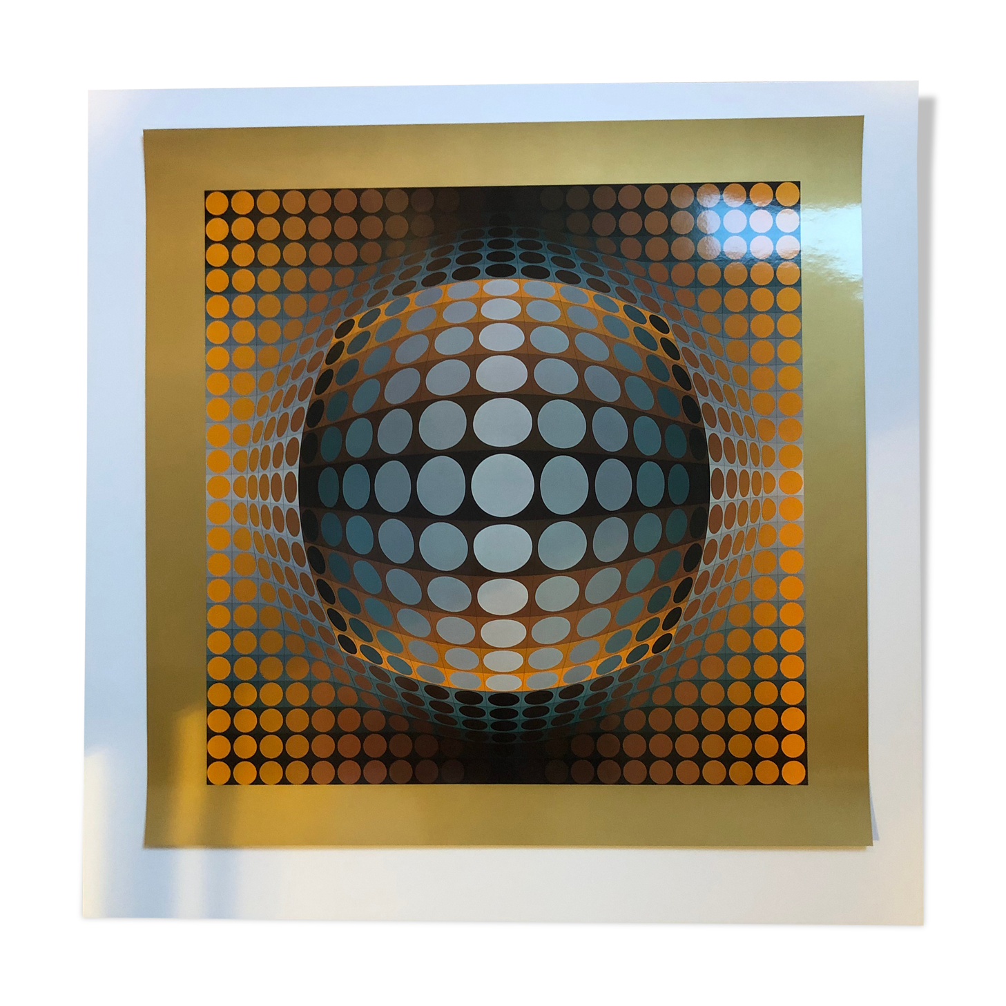 Heliogravure Vega - Zett by Victor Vasarely 60x60cm, print from 1974