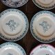 6 flat plates La Lorraine Salins Gien English Indies