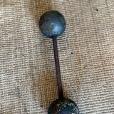 Antique cast iron dumbbell