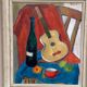 Swedish Oil on Canvas – “Still Life with Guitar and Wine Bottle”