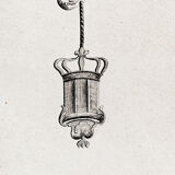 Sealed drawing, in Indian ink