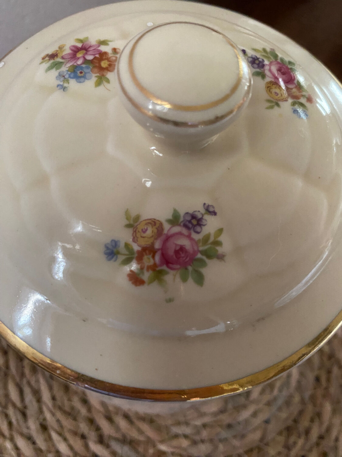 Old teapot or coffee maker in English style.