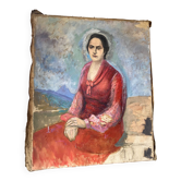 Portrait ancien de femme
