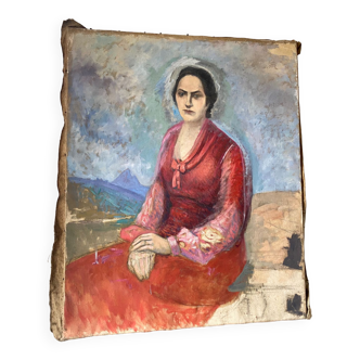 Old portrait of a woman