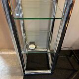 70's chrome design floor lamp shelf
