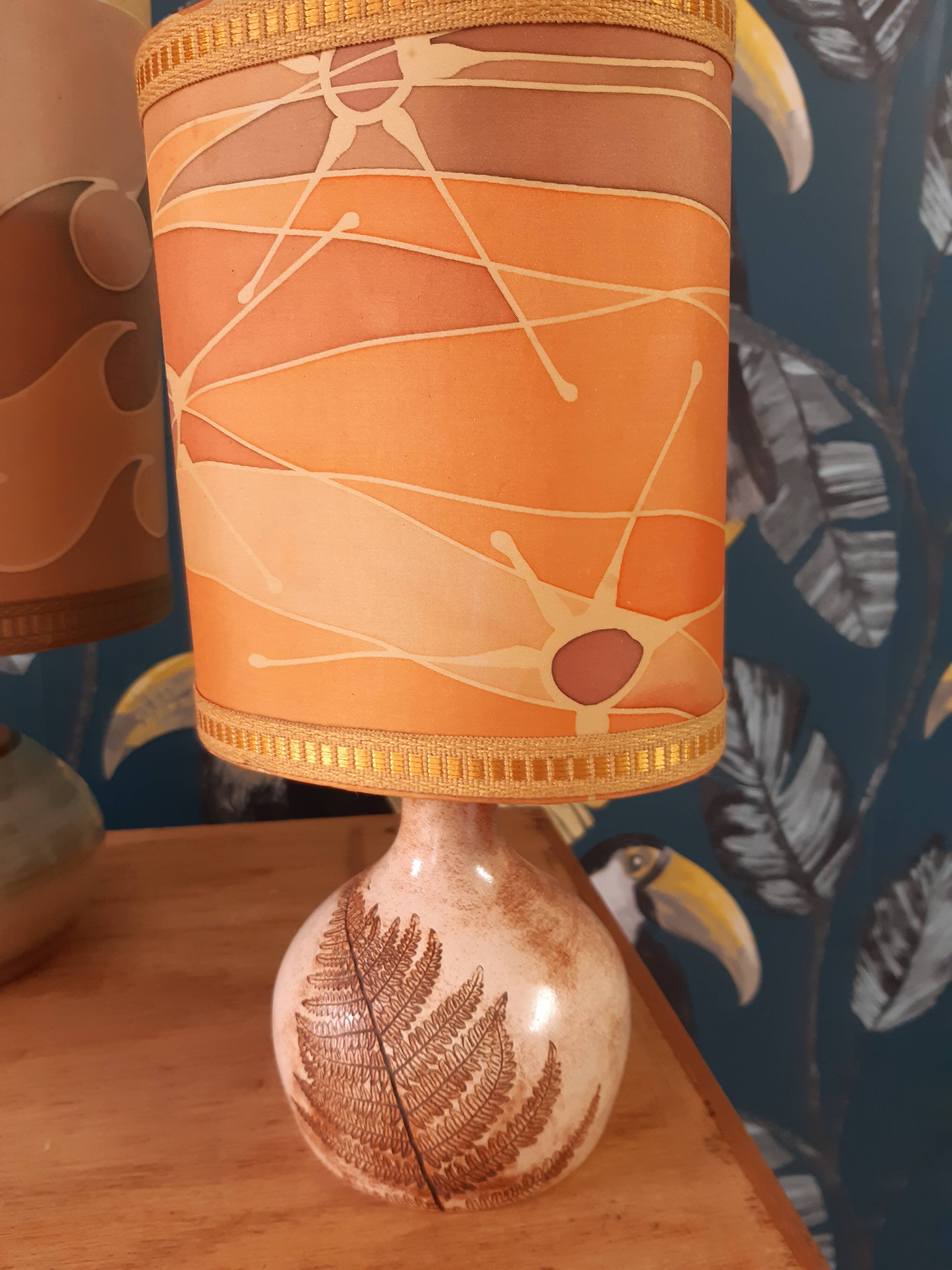 3 cermal vintage lamps