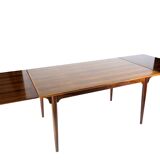 Dining table in rosewood with extensions from the 1960s