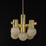 Sciolari chandelier in brass, Italy, 1960s.