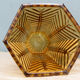 Art Deco moulded pressed glass vase, cone shape