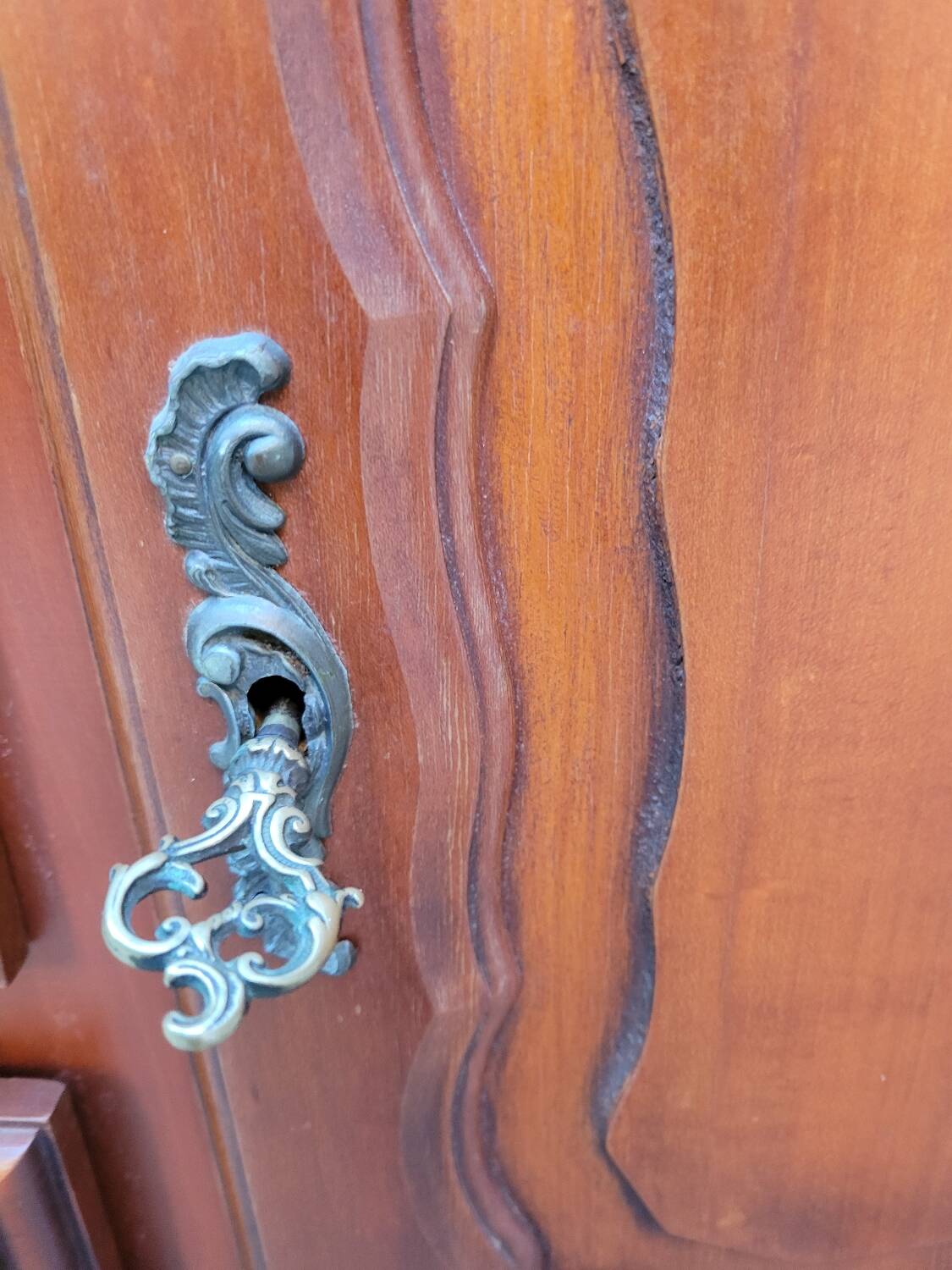 Louis XV solid cherry wood chest of drawers