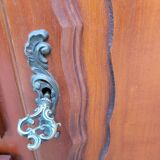 Louis XV solid cherry wood chest of drawers