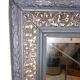 Mirror frame old 80x68 cm wood and stucco restyled black and gold