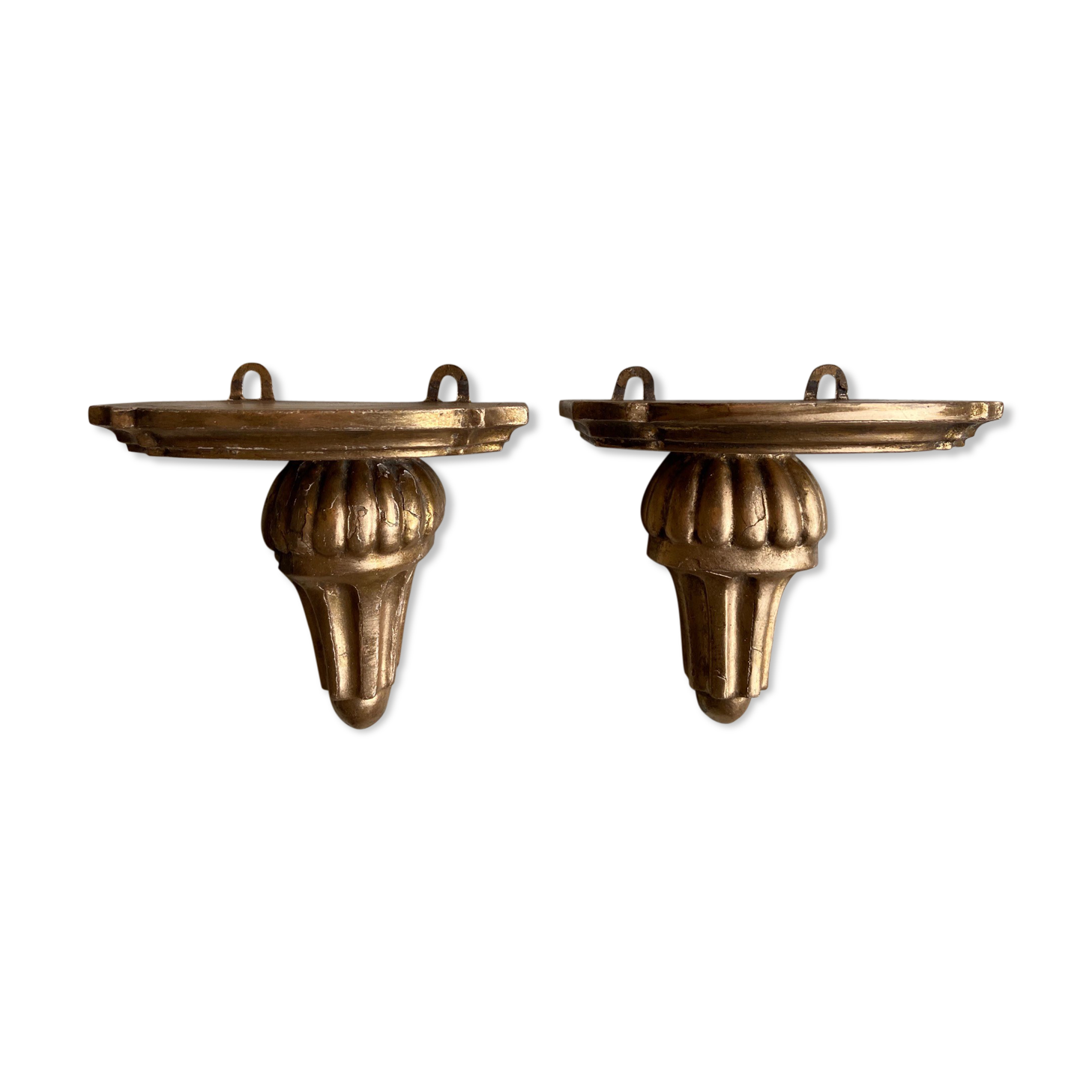 Pair of wall shelves