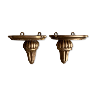 Pair of wall shelves