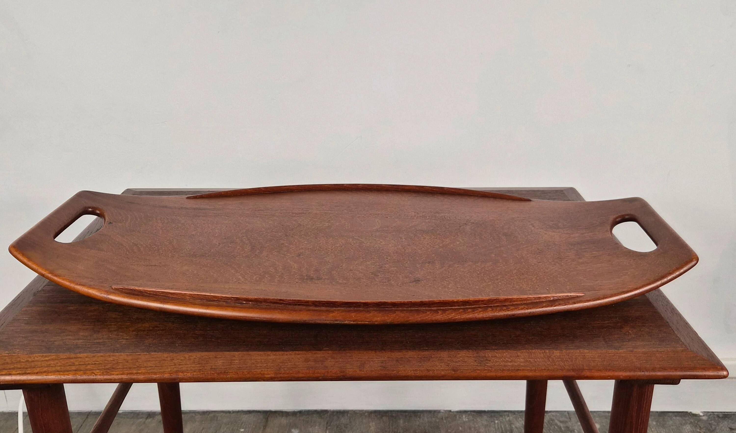 Plateau en teck petit modèle par Jens Quistgaard pour Dansk Designs, Danemark, 1960.