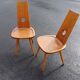 Pair of brutalist chairs