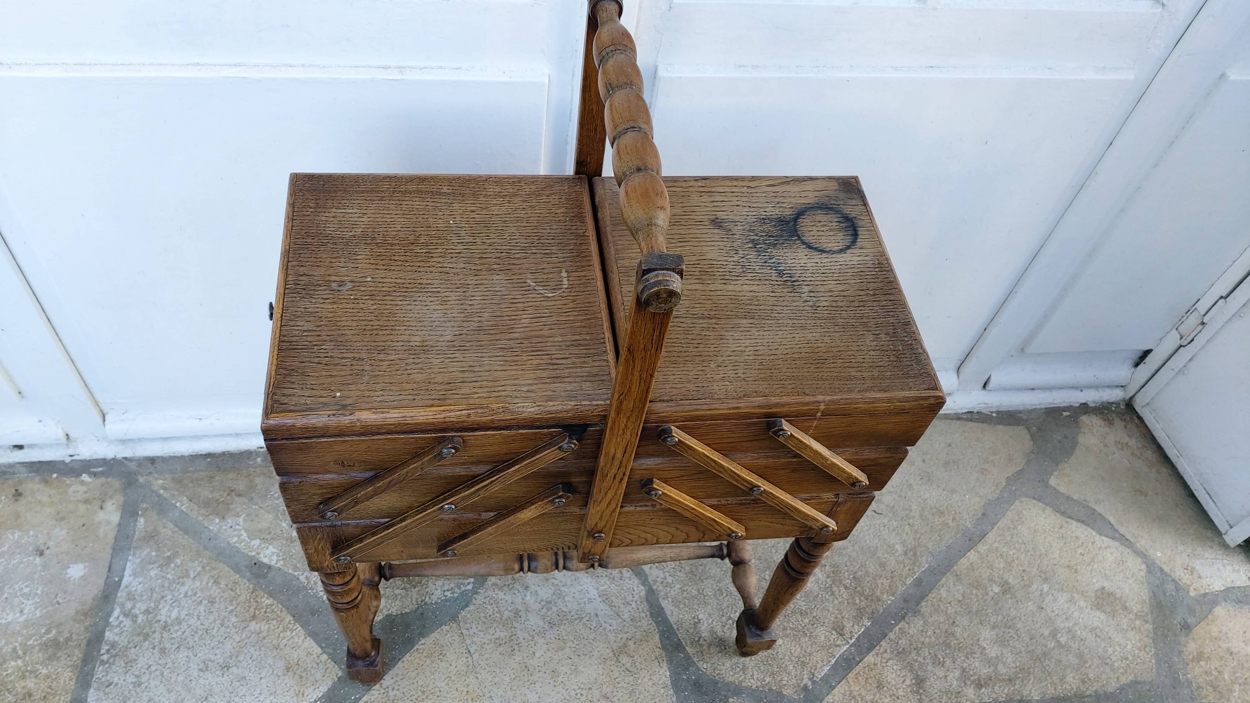 Vintage sewing worker