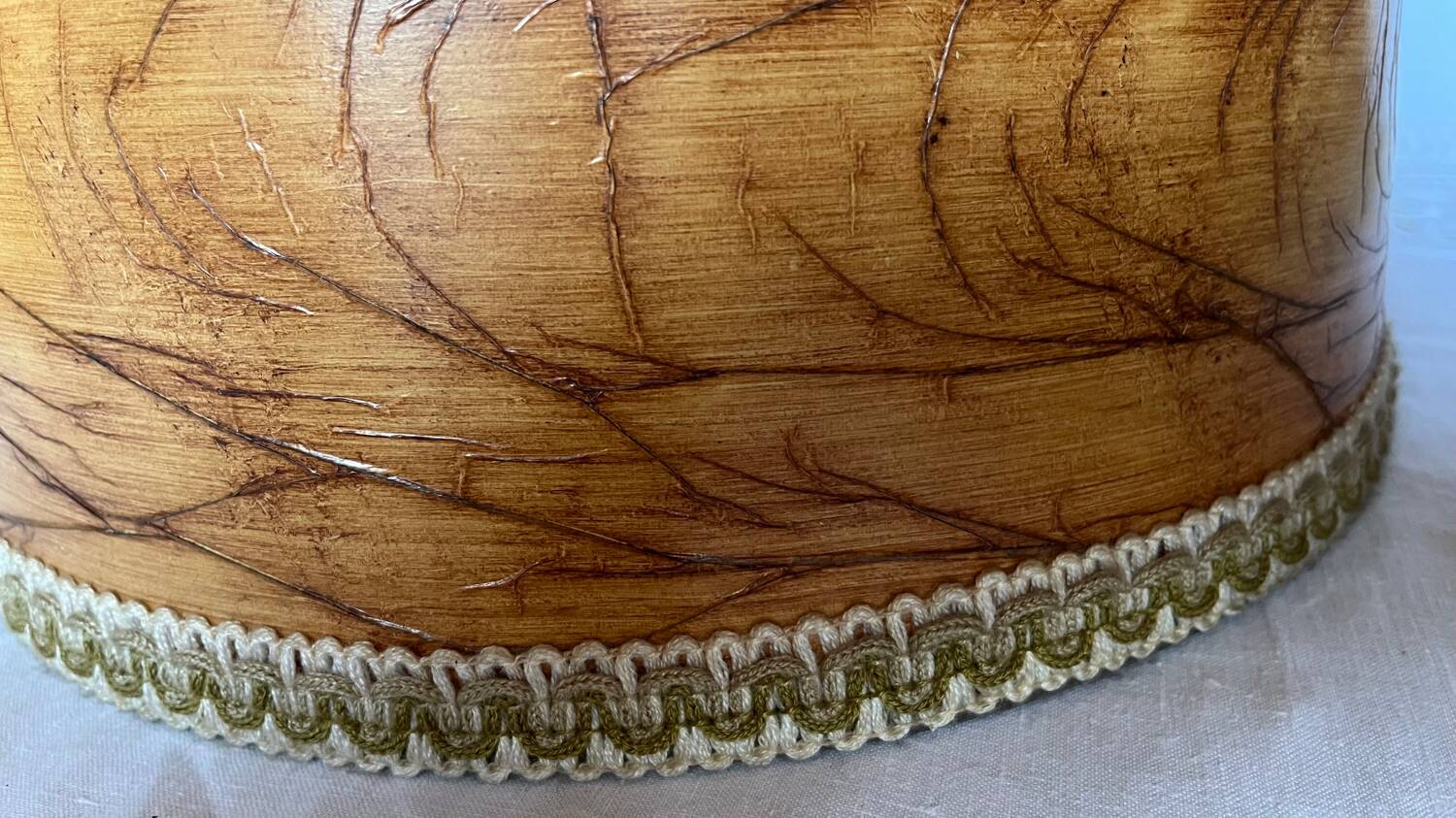 Vintage wooden table lamp