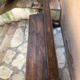 Church bench in solid wood