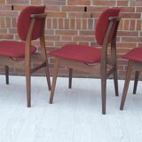Lot of 4 middle century chairs