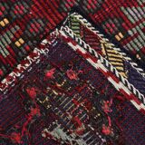 Neutral Wool Turkish Red Kilim Rug, 218x311 Cm