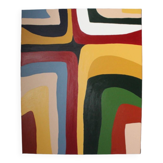Abstract acrylic painting "Rainbow"